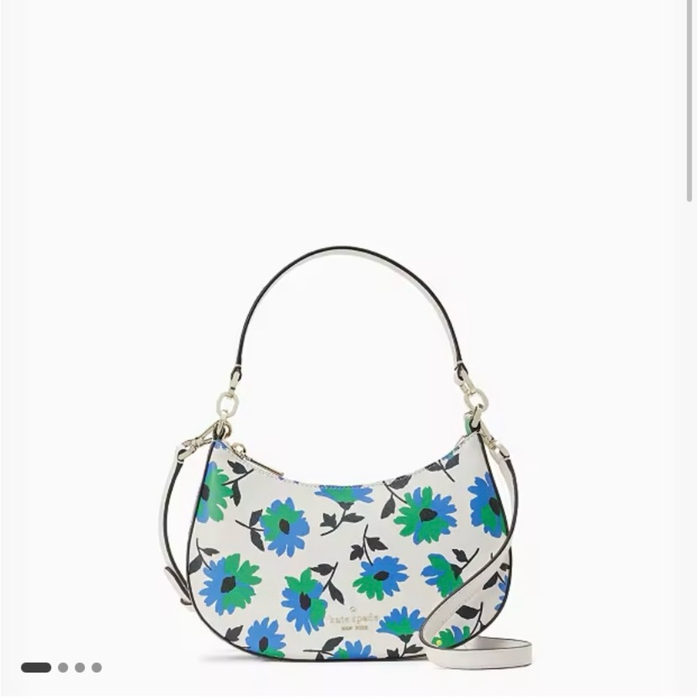 NWT Springtime Kate Spade Kristi Park Posies Floral Crossbody Bag Purse Satchel - Picture 12 of 13